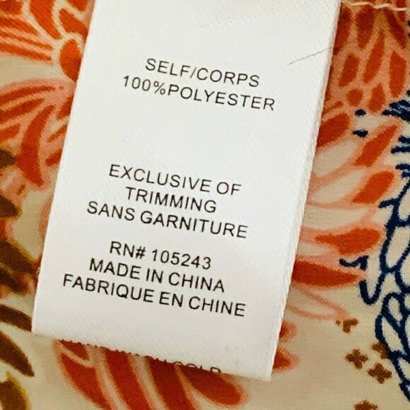 Bobeau Beige Floral Kimono Sleeve Top Boho Flowy Pullover Size M NEW - Picture 8 of 9